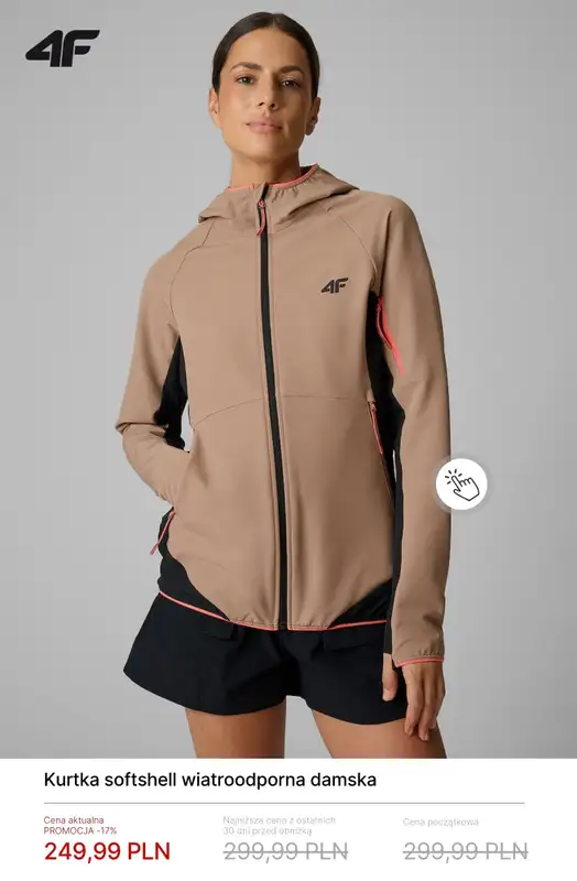 4F - gazetka promocyjna Softshell damski od soboty 11.04  - strona 6