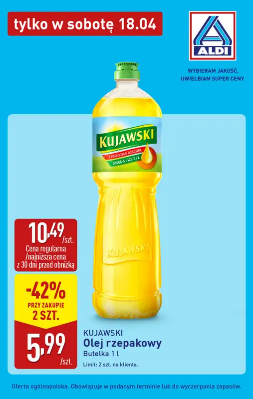 Aldi - gazetka promocyjna Najlepsze oferty na sobotę w Aldi! od soboty 18.04 do soboty 18.04 - strona 3