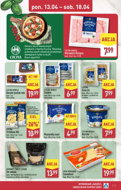 Aldi - gazetka promocyjna Podróż do Włoch w super cenach Aldi! od poniedziałku 13.04 do soboty 18.04 - strona 3