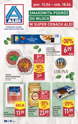 Aldi - gazetka promocyjna Podróż do Włoch w super cenach Aldi! od poniedziałku 13.04 do soboty 18.04