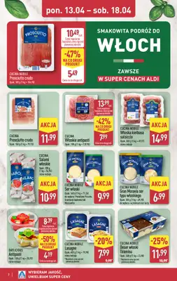 Aldi - gazetka promocyjna Podróż do Włoch w super cenach Aldi! od poniedziałku 13.04 do soboty 18.04 - strona 2