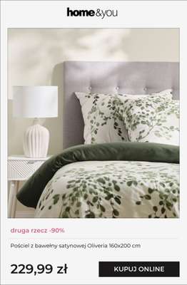 Pościel z bawełny satynowej Oliveria 160x200 cm