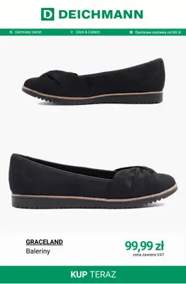 Deichmann - gazetka promocyjna Baleriny damskie od soboty 11.04  - strona 14