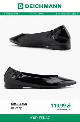 Deichmann - gazetka promocyjna Baleriny damskie od soboty 11.04  - strona 9