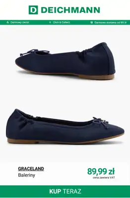 Deichmann - gazetka promocyjna Baleriny damskie od soboty 11.04  - strona 3