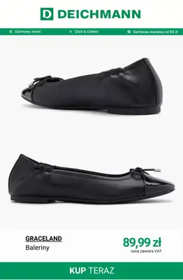 Deichmann - gazetka promocyjna Baleriny damskie od soboty 11.04  - strona 7