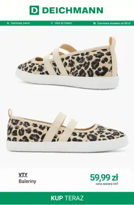 Deichmann - gazetka promocyjna Baleriny damskie od soboty 11.04  - strona 4