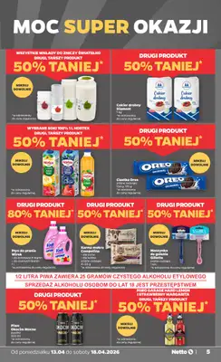 Netto - gazetka promocyjna Gazetka Spożywcza od poniedziałku 13.04 do soboty 18.04 - strona 5