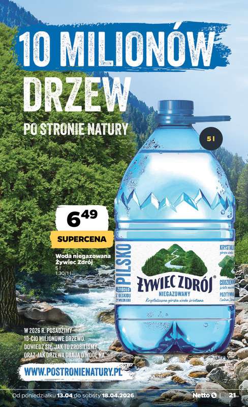 Netto - gazetka promocyjna Gazetka Spożywcza od poniedziałku 13.04 do soboty 18.04 - strona 21