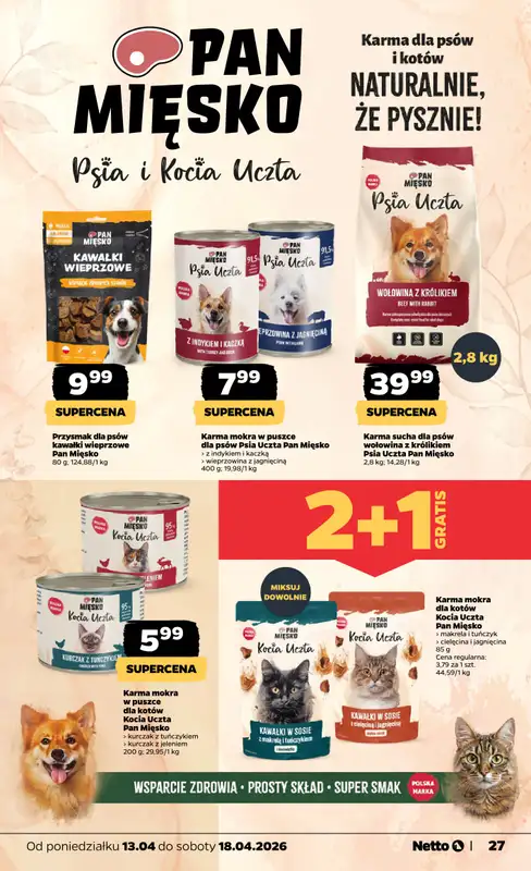 Netto - gazetka promocyjna Gazetka Spożywcza od poniedziałku 13.04 do soboty 18.04 - strona 27