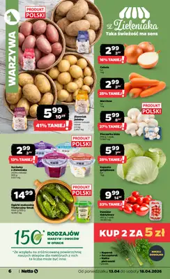 Netto - gazetka promocyjna Gazetka Spożywcza od poniedziałku 13.04 do soboty 18.04 - strona 6