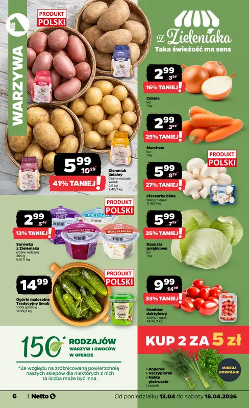 Netto - gazetka promocyjna Gazetka Spożywcza od poniedziałku 13.04 do soboty 18.04 - strona 6