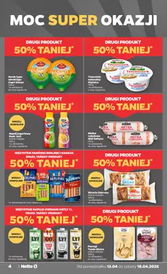 Netto - gazetka promocyjna Gazetka Spożywcza od poniedziałku 13.04 do soboty 18.04 - strona 4