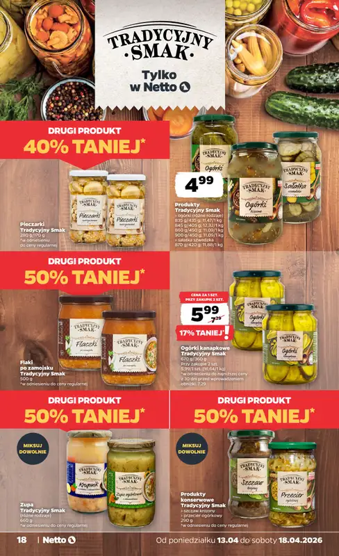 Netto - gazetka promocyjna Gazetka Spożywcza od poniedziałku 13.04 do soboty 18.04 - strona 18