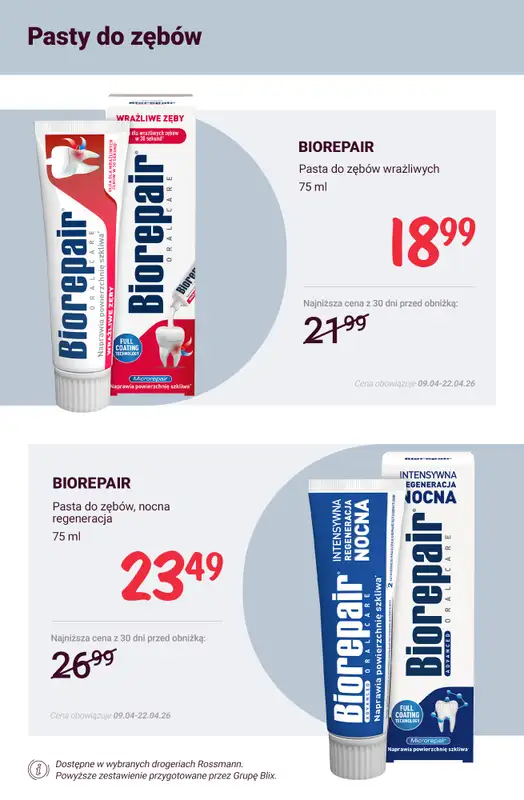 Rossmann - gazetka promocyjna Higiena jamy ustnej - super okazje! od soboty 11.04 do środy 15.04 - strona 3