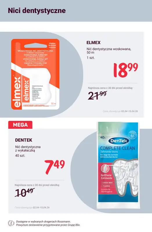 Rossmann - gazetka promocyjna Higiena jamy ustnej - super okazje! od soboty 11.04 do środy 15.04 - strona 10