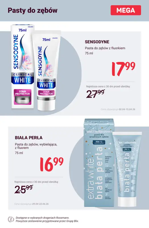 Rossmann - gazetka promocyjna Higiena jamy ustnej - super okazje! od soboty 11.04 do środy 15.04 - strona 2