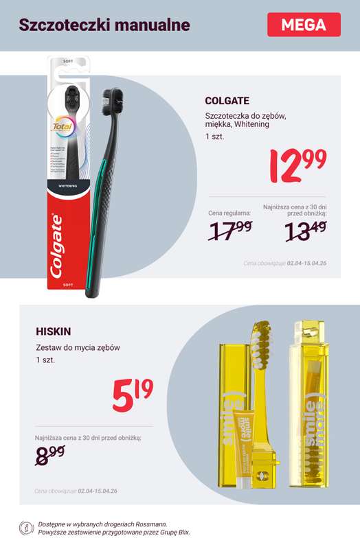 Rossmann - gazetka promocyjna Higiena jamy ustnej - super okazje! od soboty 11.04 do środy 15.04 - strona 7