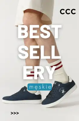 CCC - gazetka promocyjna BESTSELLERY - obuwie męskie od niedzieli 12.04 