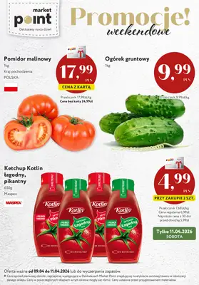 Market Point - gazetka promocyjna Gazetka weekendowa od piątku 10.04 do soboty 11.04