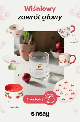Sinsay - gazetka promocyjna Wiśniowy zawrót głowy! od soboty 11.04 do piątku 17.04