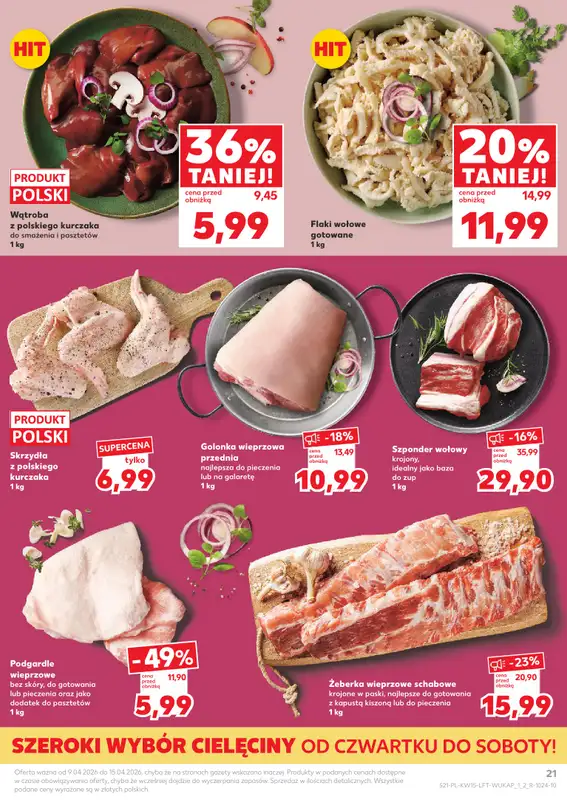 Kaufland - gazetka promocyjna Gazetka Tygodnia od czwartku 09.04 do środy 15.04 - strona 21