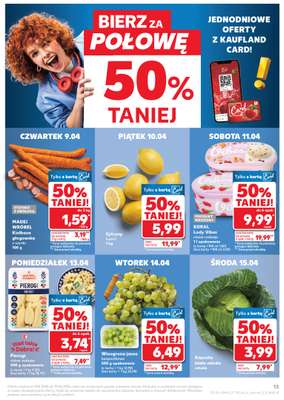Kaufland - gazetka promocyjna Gazetka Tygodnia od czwartku 09.04 do środy 15.04 - strona 13