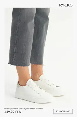 Ryłko - gazetka promocyjna BIAŁE damskie półbuty od piątku 10.04  - strona 9