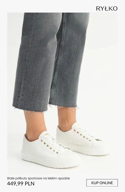 Ryłko - gazetka promocyjna BIAŁE damskie półbuty od piątku 10.04  - strona 5