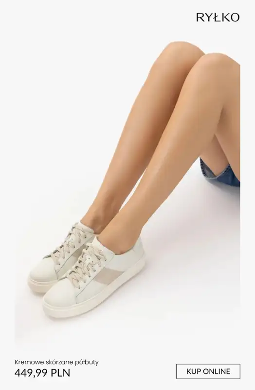 Ryłko - gazetka promocyjna BIAŁE damskie półbuty od piątku 10.04  - strona 8