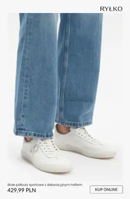 Ryłko - gazetka promocyjna BIAŁE damskie półbuty od piątku 10.04  - strona 10