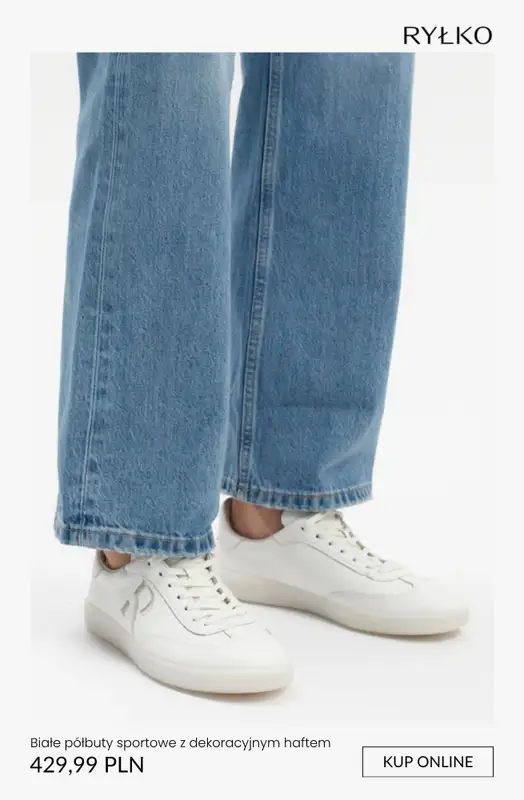 Ryłko - gazetka promocyjna BIAŁE damskie półbuty od piątku 10.04  - strona 10