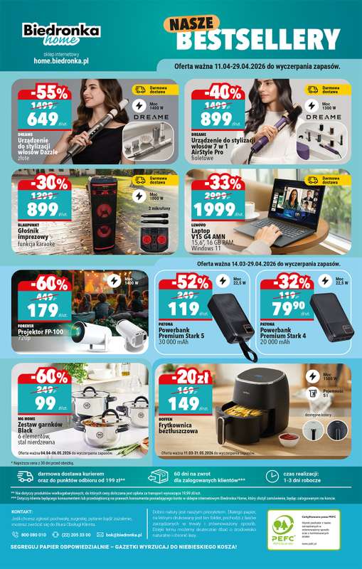 Biedronka - gazetka promocyjna Hity i inspiracje, od 11.04 od soboty 11.04 do środy 22.04 - strona 46
