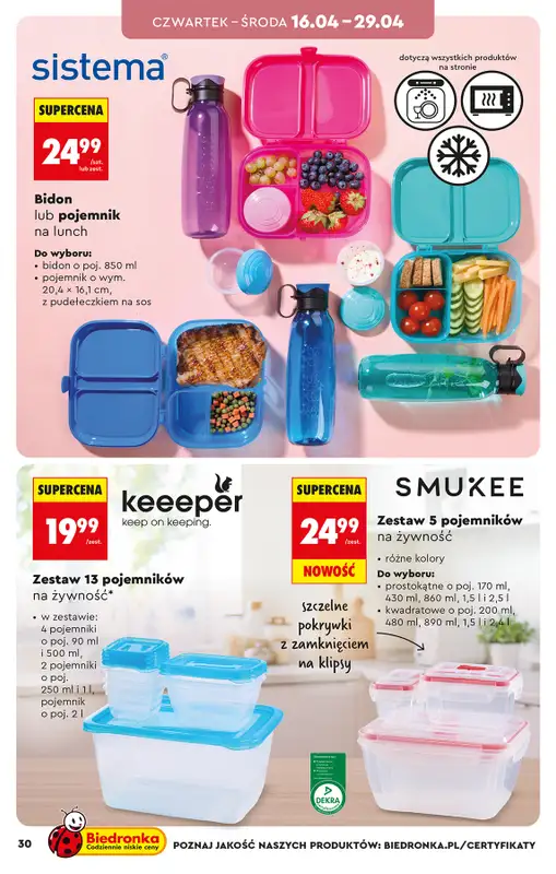 Biedronka - gazetka promocyjna Hity i inspiracje, od 11.04 od soboty 11.04 do środy 22.04 - strona 32