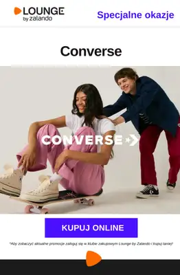 Lounge by Zalando - gazetka promocyjna Specjalne okazje: Converse od piątku 10.04 do niedzieli 12.04