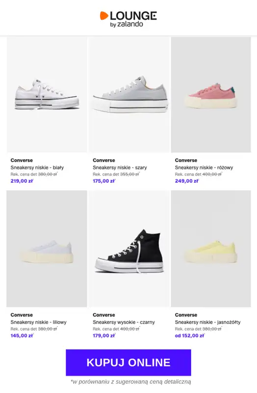 Lounge by Zalando - gazetka promocyjna Specjalne okazje: Converse od piątku 10.04 do niedzieli 12.04 - strona 2