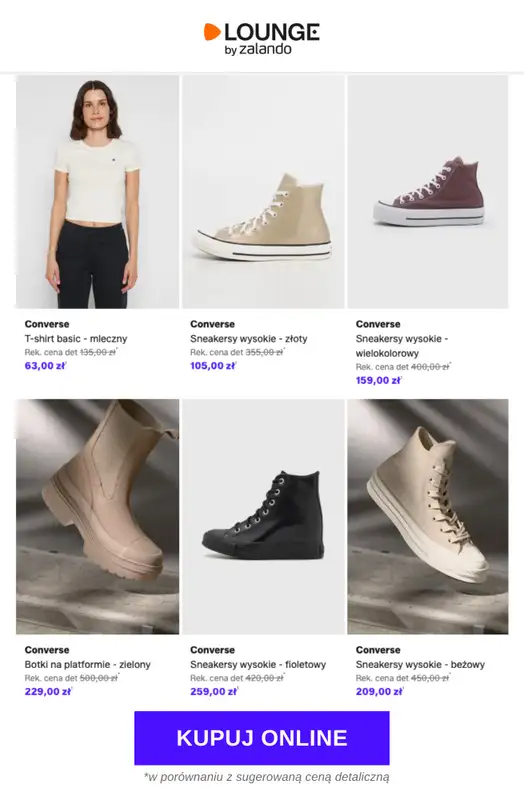 Lounge by Zalando - gazetka promocyjna Specjalne okazje: Converse od piątku 10.04 do niedzieli 12.04 - strona 8
