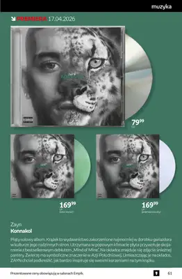 Empik - gazetka promocyjna Tom kultury: muzyka od środy 08.04 do wtorku 21.04 - strona 3