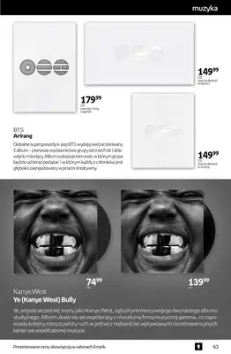 Empik - gazetka promocyjna Tom kultury: muzyka od środy 08.04 do wtorku 21.04 - strona 5