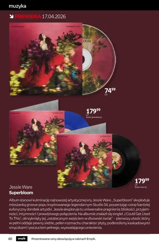 Empik - gazetka promocyjna Tom kultury: muzyka od środy 08.04 do wtorku 21.04 - strona 2