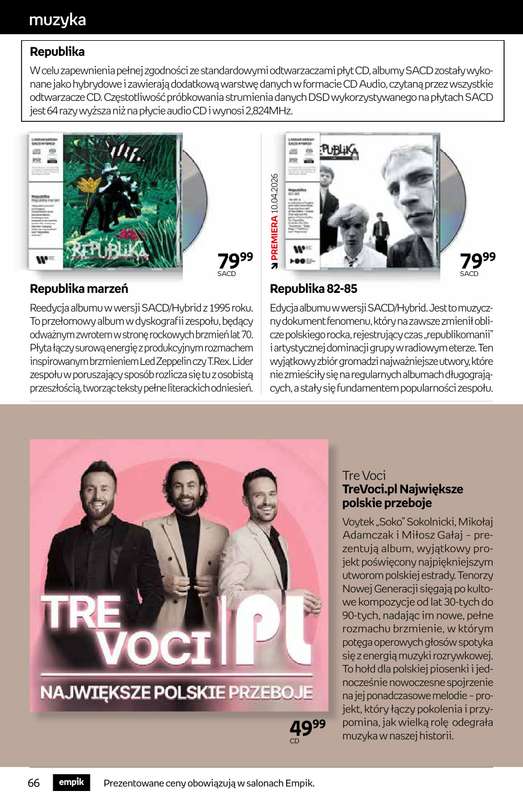 Empik - gazetka promocyjna Tom kultury: muzyka od środy 08.04 do wtorku 21.04 - strona 8