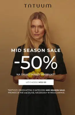 BEST SALE - gazetka promocyjna Tatuum | -50% na drugi produkt od piątku 10.04 do wtorku 14.04