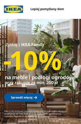 IKEA - gazetka promocyjna Meble i podłogi ogrodowe -10% od piątku 10.04 do wtorku 05.05