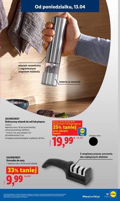 Lidl - gazetka promocyjna Katalog od poniedziałku 13.04 do soboty 18.04 - strona 13