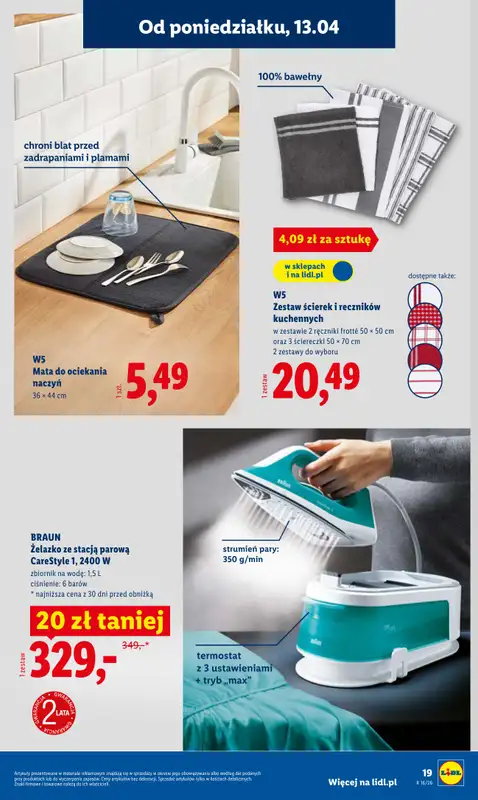 Lidl - gazetka promocyjna Katalog od poniedziałku 13.04 do soboty 18.04 - strona 19