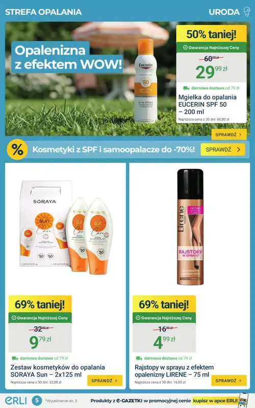 ERLI - gazetka promocyjna Codzienne zakupu taniej do -70% na ERLI! od poniedziałku 13.04 do niedzieli 19.04 - strona 5