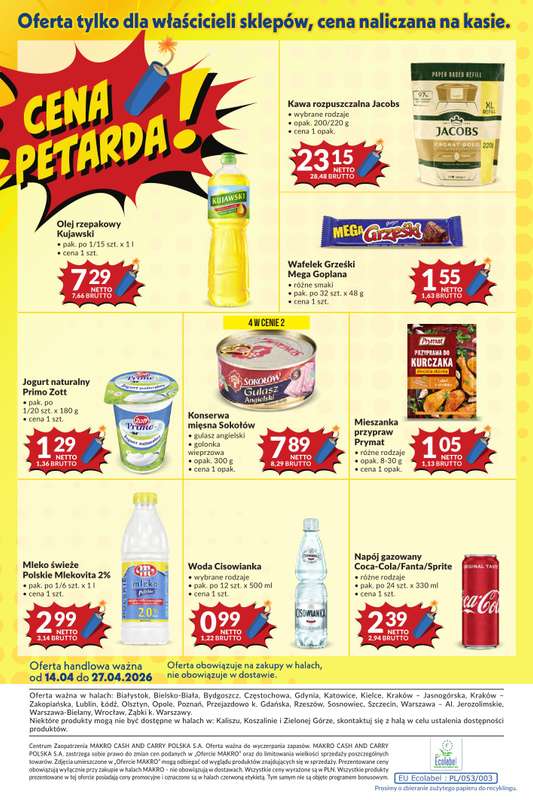 Makro - gazetka promocyjna Mega oferty dla Twojego sklepu od wtorku 14.04 do poniedziałku 27.04 - strona 24