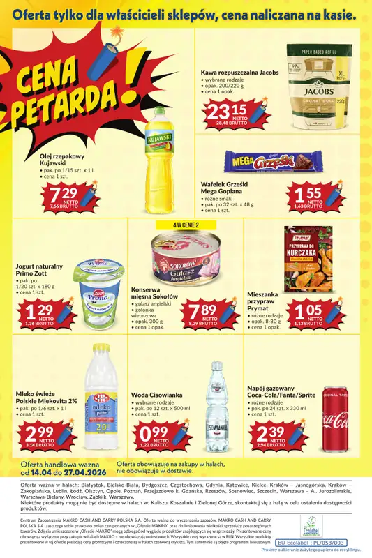 Makro - gazetka promocyjna Mega oferty dla Twojego sklepu od wtorku 14.04 do poniedziałku 27.04 - strona 24