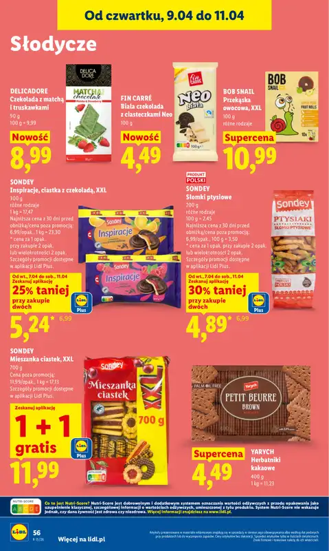 Lidl - gazetka promocyjna Oferta od czwartku od czwartku 09.04 do soboty 11.04 - strona 60