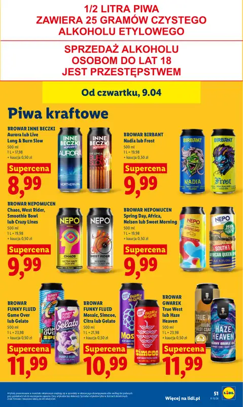 Lidl - gazetka promocyjna Oferta od czwartku od czwartku 09.04 do soboty 11.04 - strona 55